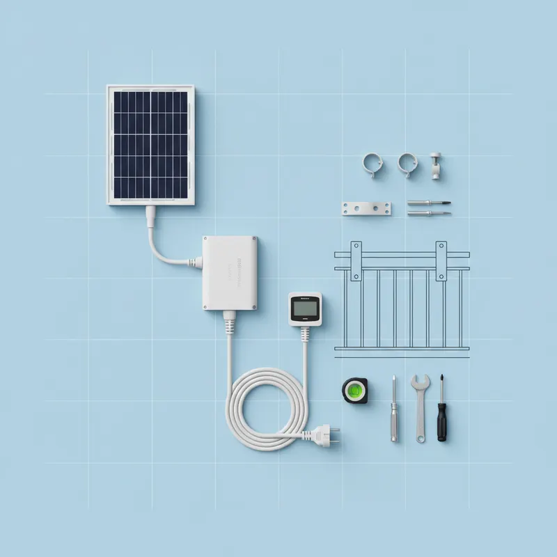kit solaire plug and play — détail